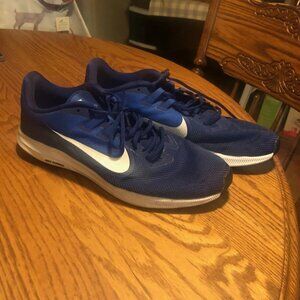 Nike Downshifter 9 Running Shoes Blue White Training AQ7481-400 Mens Size 11